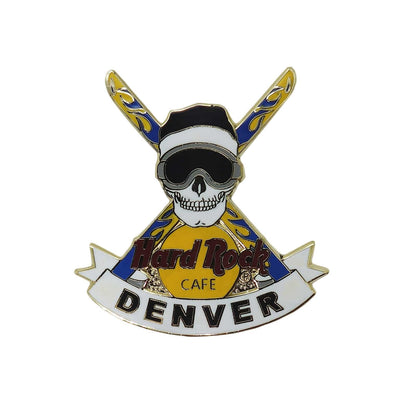 Hard Rock CAFE スカル スキー ブローチ ハードロックカフェ DENVER