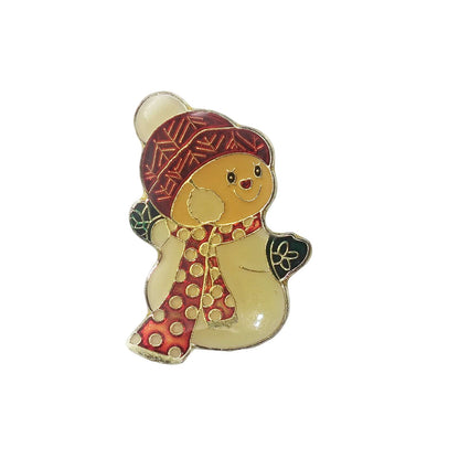 雪だるま ピンズ クリスマス 留め具付き
