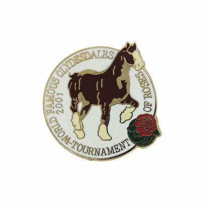 馬 Rose Parade 2001 ピンズ ローズパレード 留め具付き　