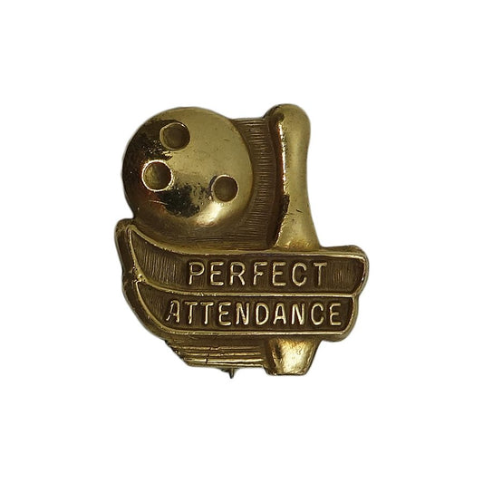 PERFECT ATTENDANCE ボウリング ピンバッジ ブローチ