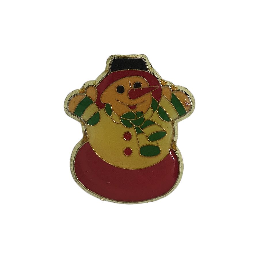雪だるま ピンズ 留め具付き