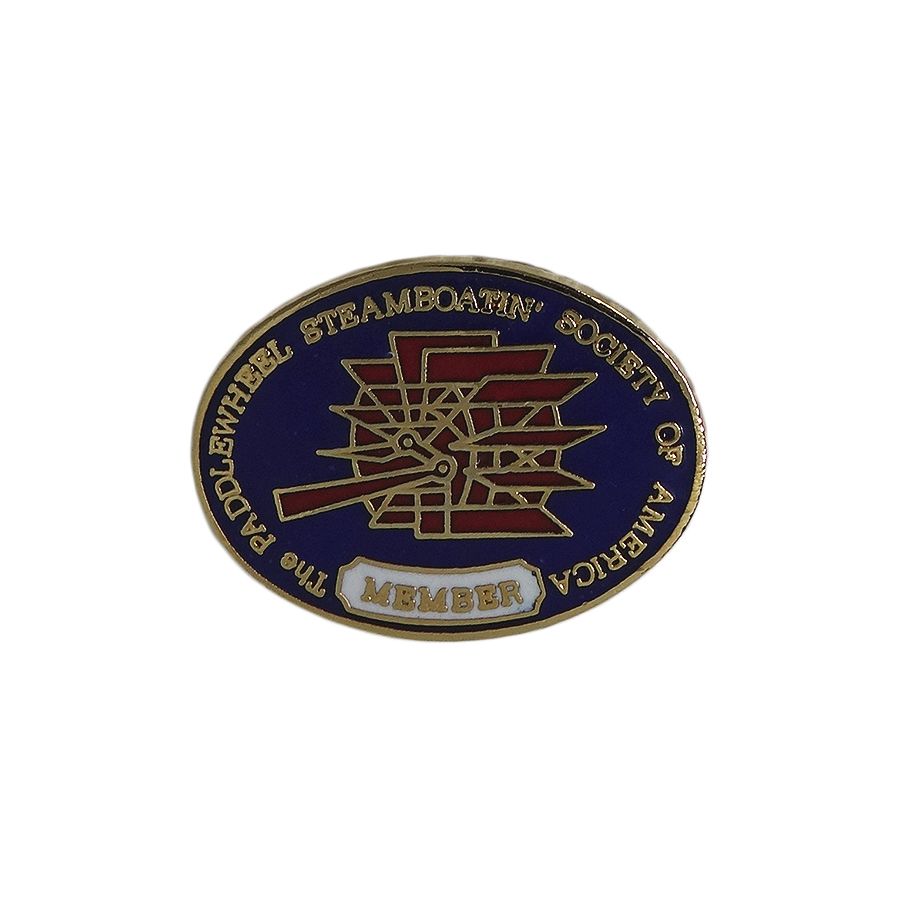 The PADDLEWHEEL STEABOAT ピンズ 留め具付き