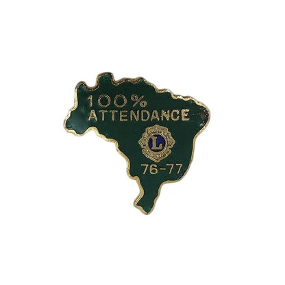Lions Clubs ブラジル 地図型 ピンズ ライオンズクラブ 留め具付き