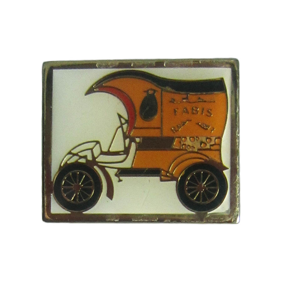 ピンズ FABIS クラシックカー 留め具付き フランス レトロ ピンバッジ