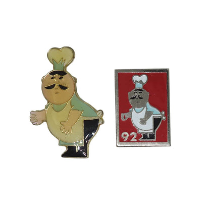 pere dodu シェフ ピンズ 2点セット 留め具付き
