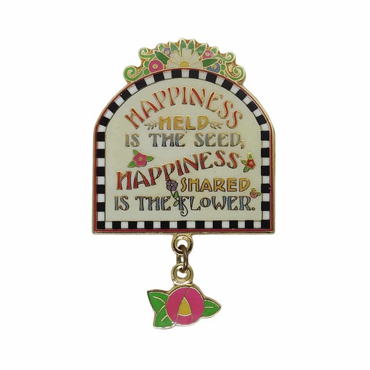 HAPPINESS ピンズ 花 留め具付き