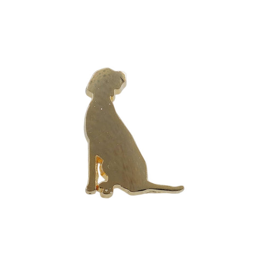 犬 シルエット ピンズ 金色 動物