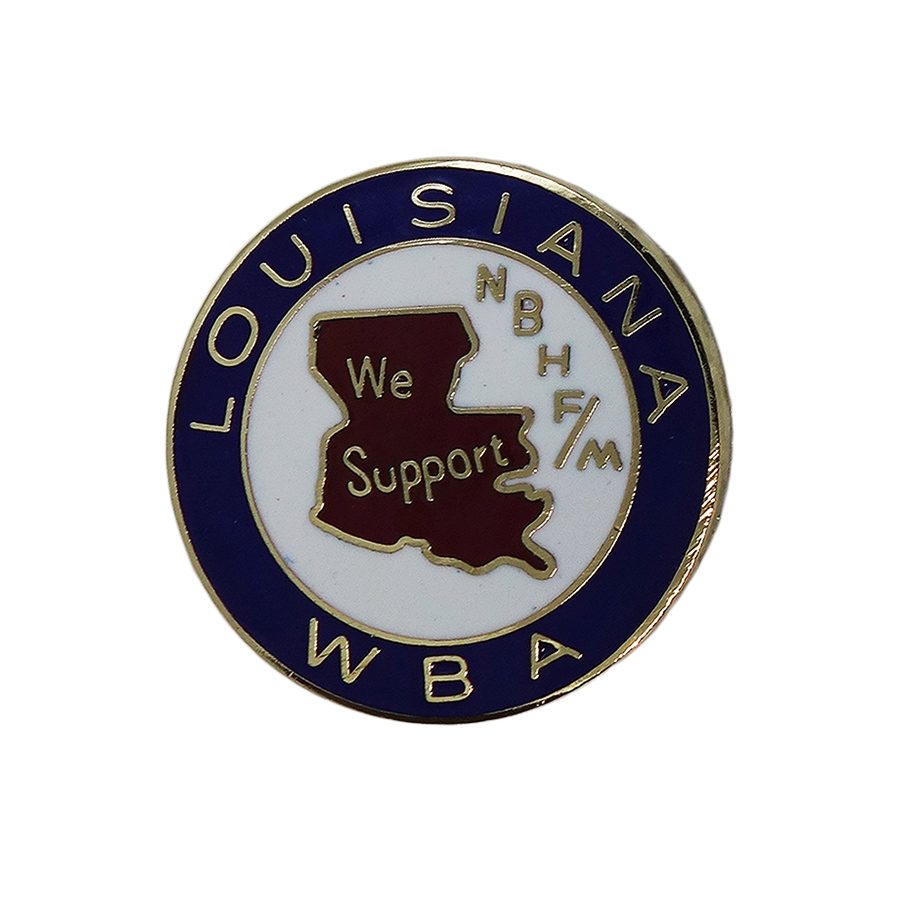 ピンズ LOUISIANA WBA ボウリング ルイジアナ州 留め具付き