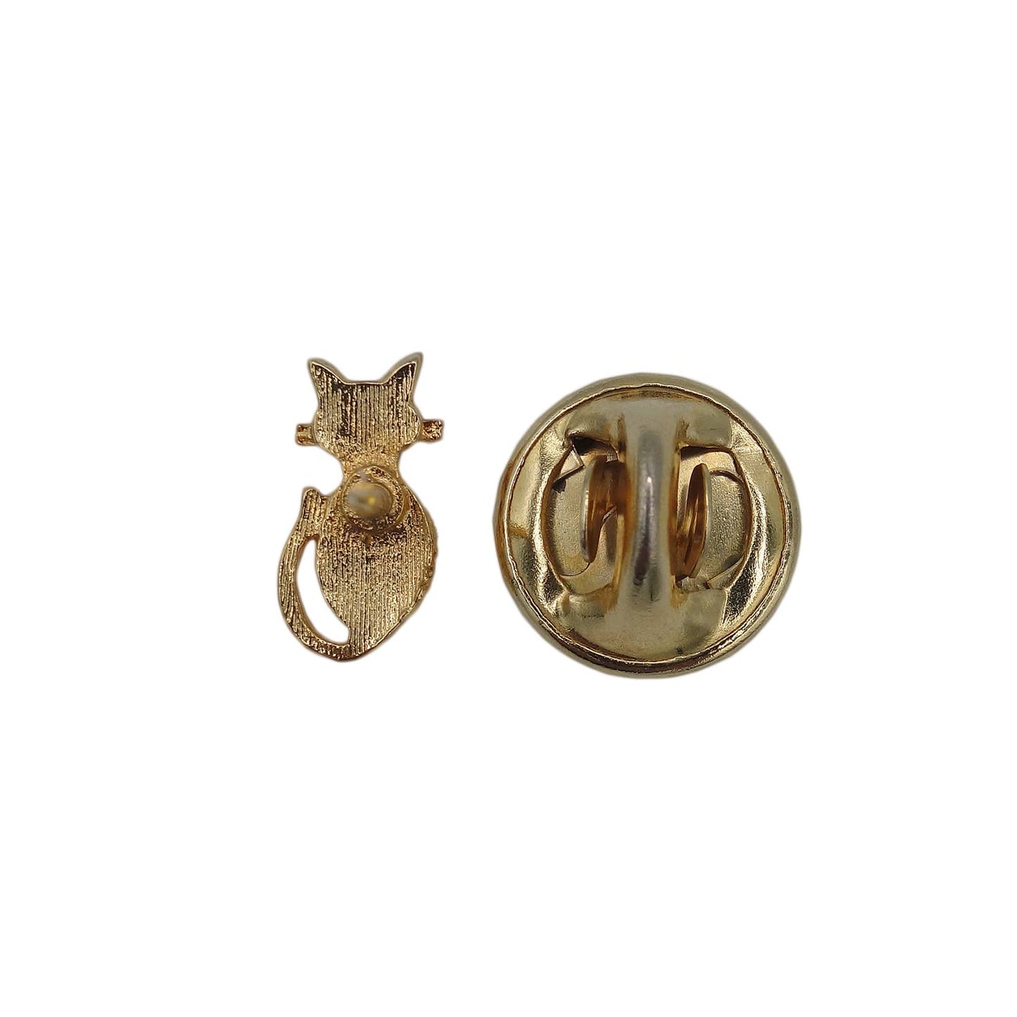 猫 ピンズ 金色 動物 小型