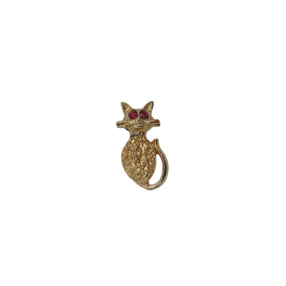 猫 ピンズ 金色 動物 小型