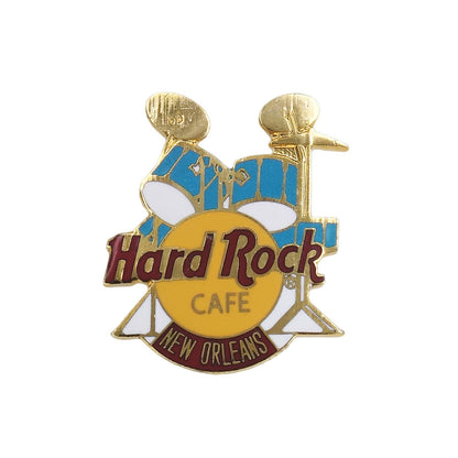 Hard Rock CAFE ドラム 青 ブローチ ハードロックカフェ NEW ORLEANS