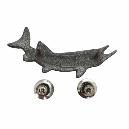 魚 ピンズ ピューター 留め具付き