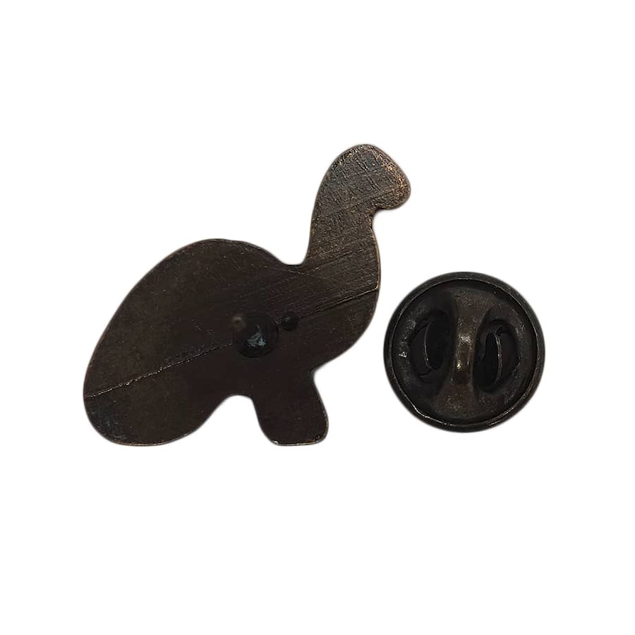 恐竜 ブロントサウルス ピンズ 留め具付き