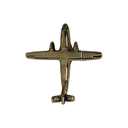 飛行機 ピンズ 金色 留め具付き
