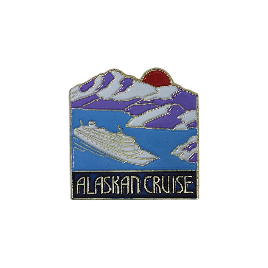 ALASKAN CRUISE ピンズ クルーズ船 留め具付き