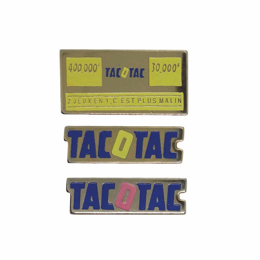 Tac-O-Tac くじ ピンズ 3点セット 留め具付き