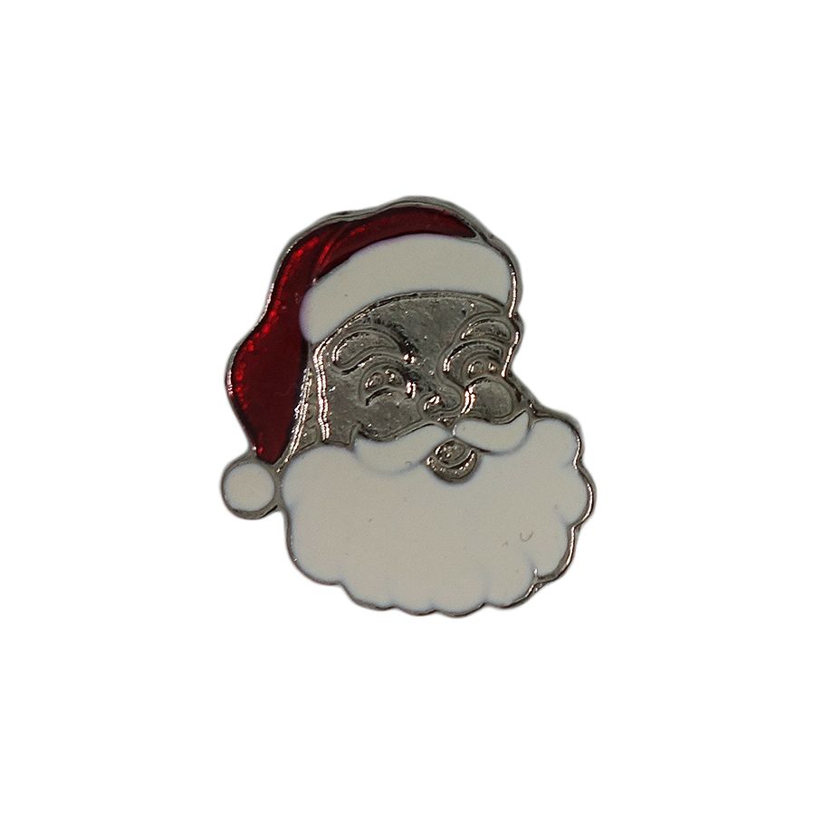 サンタクロース 顔 ピンズ クリスマス 留め具付き