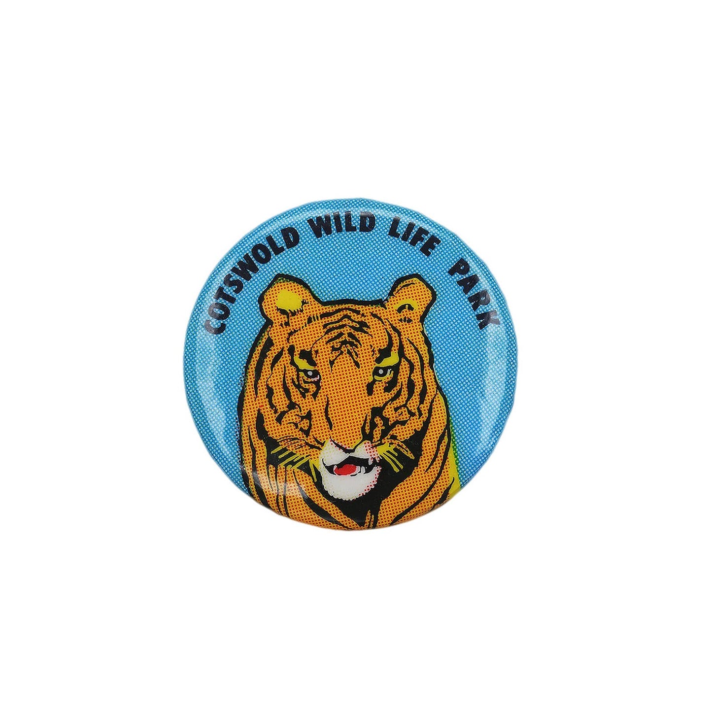 COTSWOLD WILDLIFE PARK 虎 缶バッジ バッチ