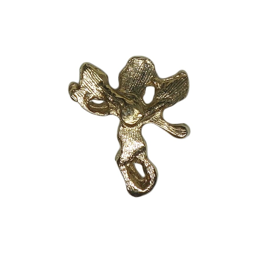 天使 ピンズ エンジェル 金色 留め具付き レトロ ピンバッジ