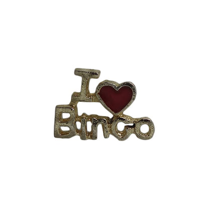 I LOVE BINGO ピンズ ビンゴ 留め具付き