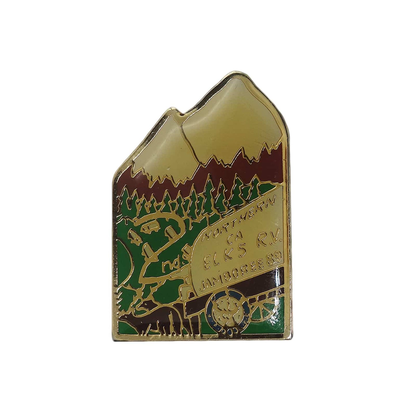 NORTHERN CALIFORNIA ELKS ピンズ RV JAMBOREE 89 留め具付き