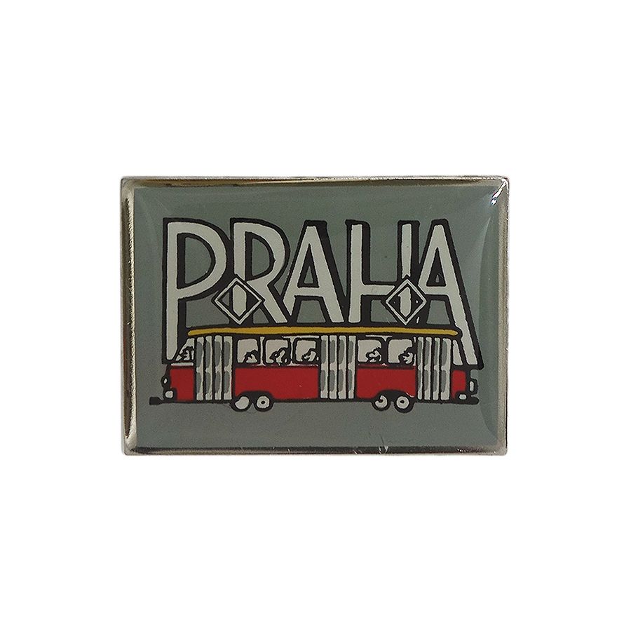 PRAHA バス ピンズ チェコ プラハ 留め具付き
