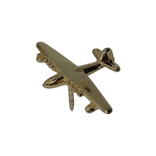 飛行機 ピンズ 金色 留め具付き