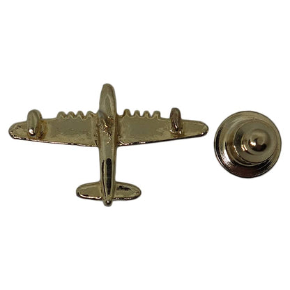 飛行機 ピンズ 金色 留め具付き