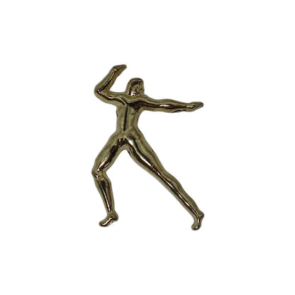 体操 ピンズ 金色 留め具付き