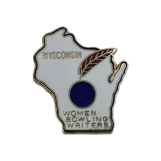 WISCONSIN ピンバッジ ブローチ WOMEN BOWLING WRITERS ボウリング