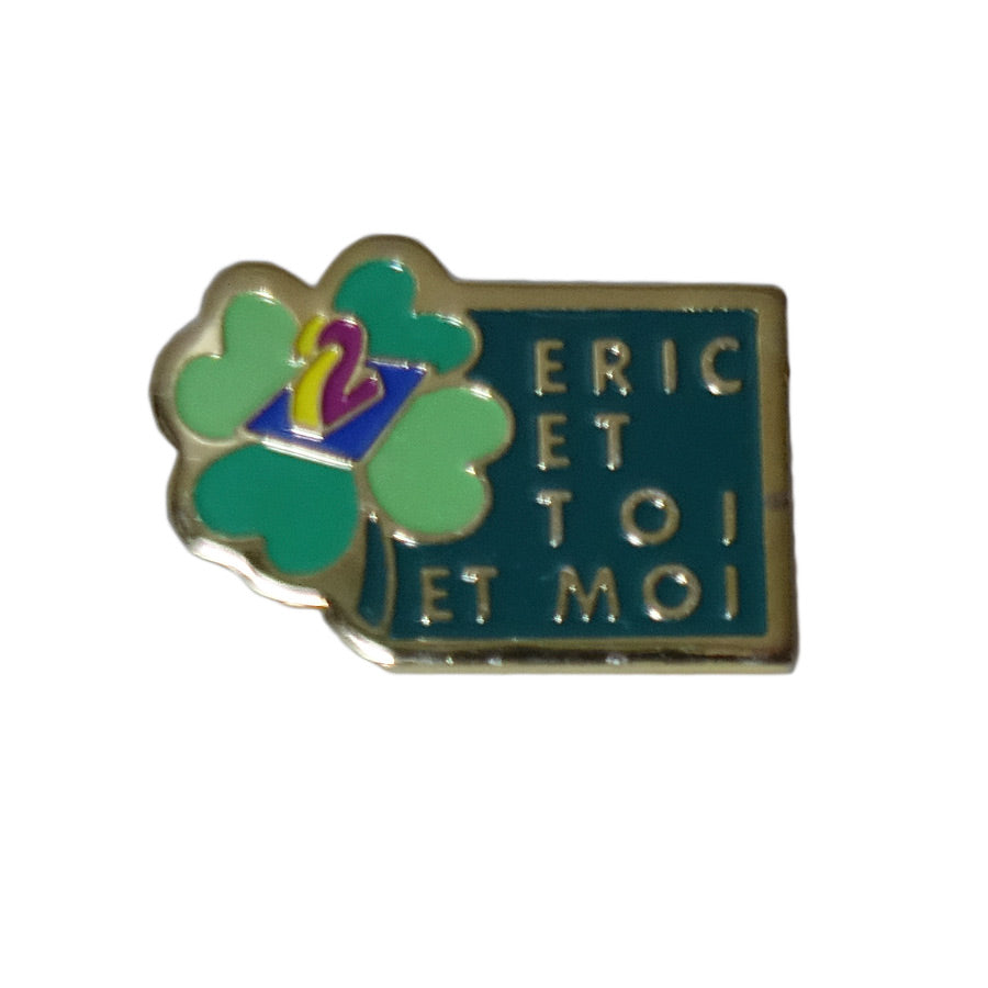 ピンズ フランスTV番組 Eric et toi et moi 留め具付き レトロ