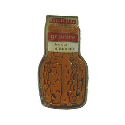 ピンズ granini フルーツジュース フランス 留め具付き レトロ ピンバッジ