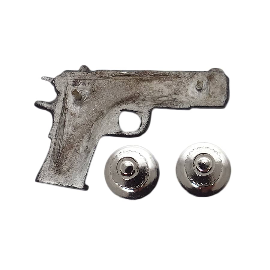 COLT コルト M1911 拳銃 ピンズ ピューター ピストル 留め具付き