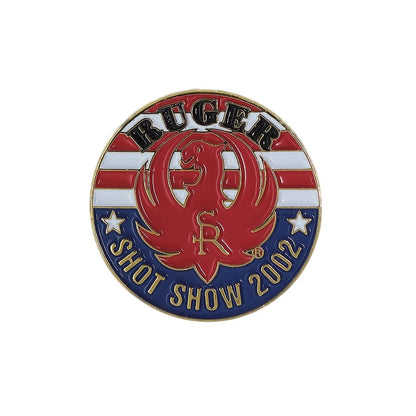 RUGER スタームルガー SHOT SHOW 2002 ピンズ 銃器製造メーカー 留め具付き