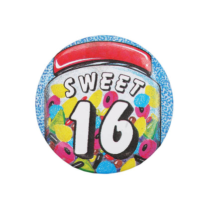 SWEET 16 缶バッジ バッチ 16歳 誕生日