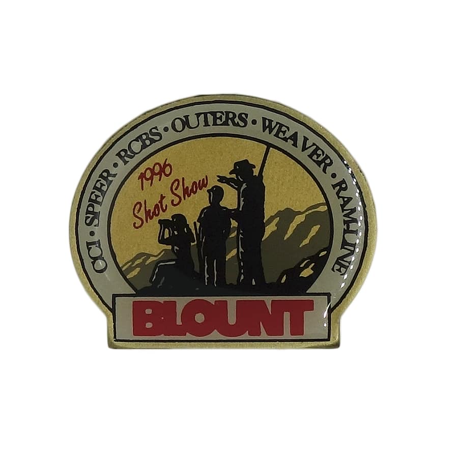1996 Shot Show 銃器展示会 ピンズ BLOUNT 留め具付き