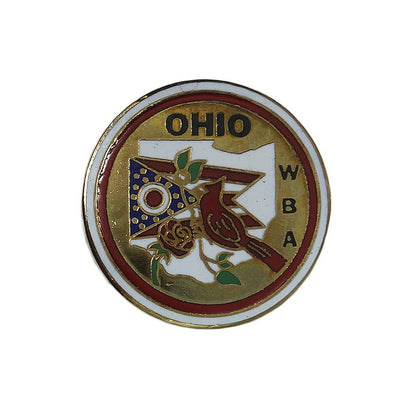 OHIO WBA ボウリング ピンズ オハイオ州 鳥 薔薇 旗