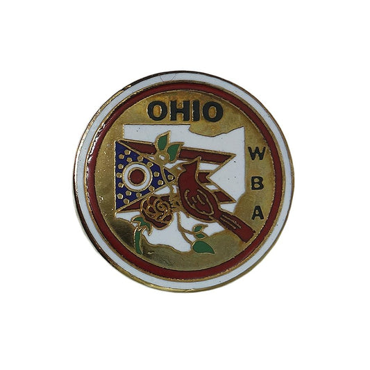 OHIO WBA ボウリング ピンズ オハイオ州 鳥 薔薇 旗