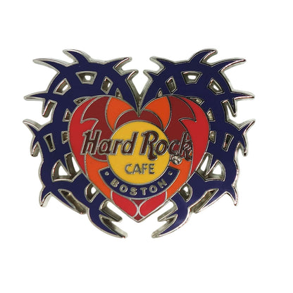 Hard Rock CAFE ハート ピンズ ハードロックカフェ BOSTON 留め具付き