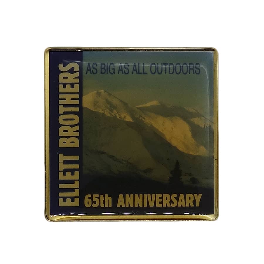 ELLETT BROTHERS 65周年 ピンズ 銃器メーカー ライフルスコープ 留め具付き