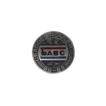 ABC ボウリング ピンズ LEAGUE RUNNER-UP 88-89 留め具付き
