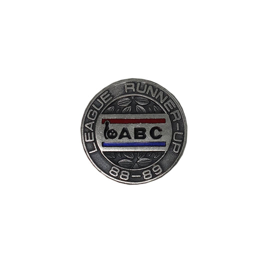 ABC ボウリング ピンズ LEAGUE RUNNER-UP 88-89 留め具付き