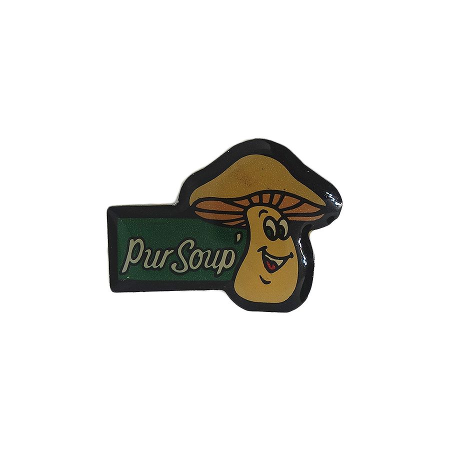 Pur Soup キノコ ピンズ 留め具付き