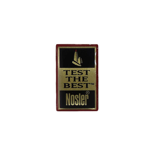 Nosler ノスラー ピンズ TEST THE BEST 弾薬メーカー 留め具付き