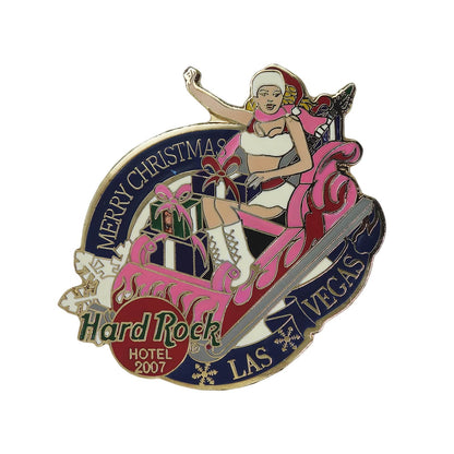 Hard Rock HOTEL クリスマス 女性サンタ ピンズ ハードロックカフェ 留め具付き