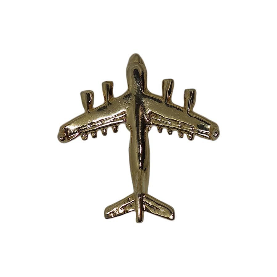 飛行機 ピンズ 金色 留め具付き