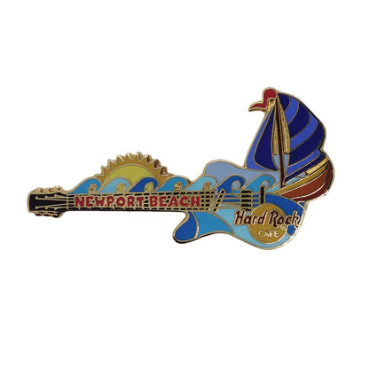 Hard Rock CAFE ヨット ギター ピンズ ハードロックカフェ NEWPORT BEACH