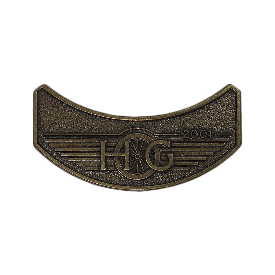 HARLEY OWNERS GROUP 2001 バイカー ピンズ ハーレーダビッドソン 留め具付き