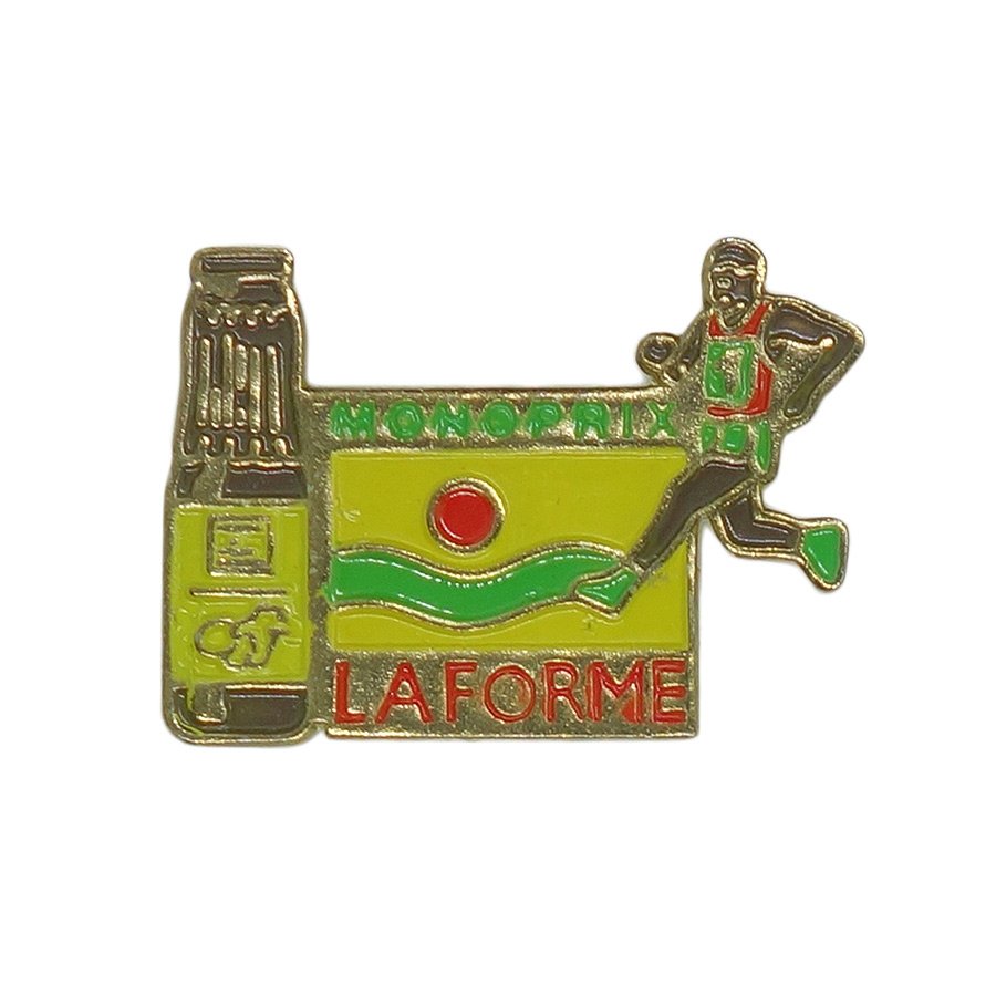 ピンズ ランナー LAFORME MONOPRIX 留め具付き レトロ