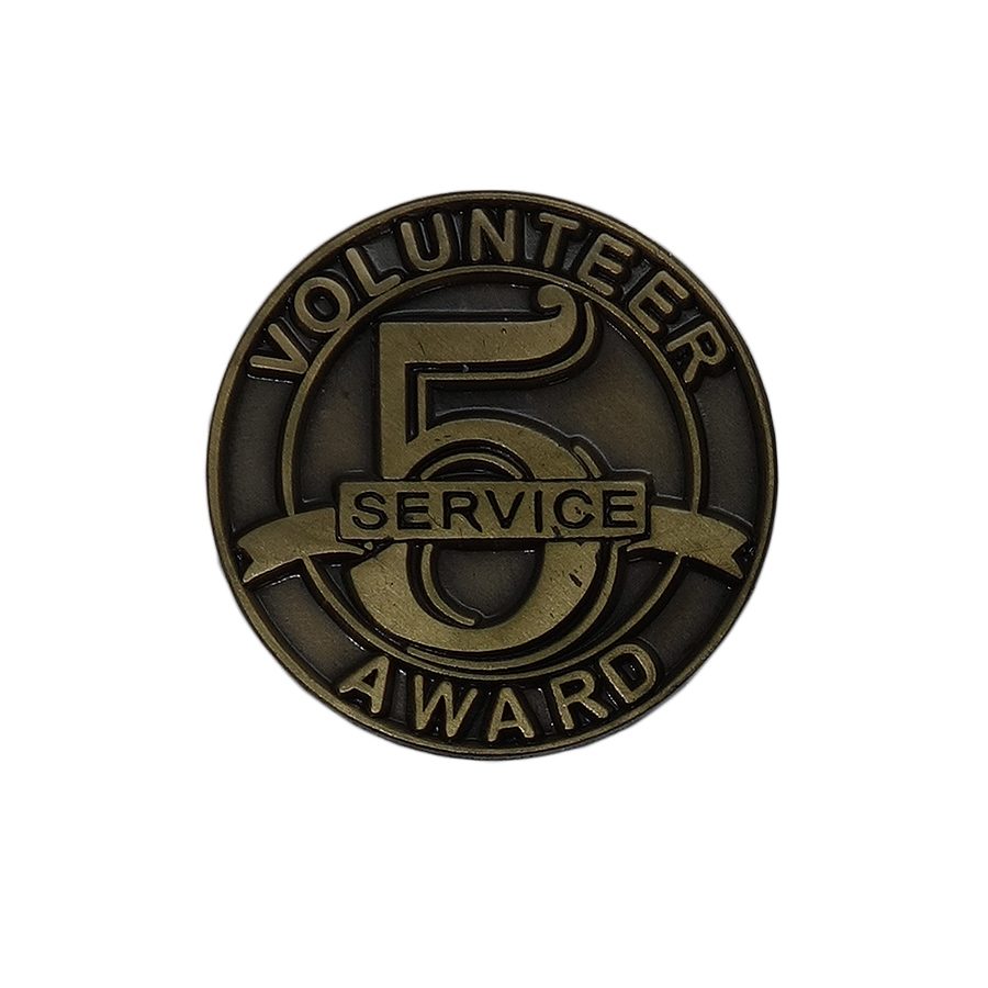 VOLUNTEER AWARD ピンズ 留め具付き